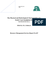 The Physical and Hydrological Characteristics of A South Coast Sandplain Site