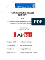 Analyzing Consumer Buying Behavior of Airtel Postpaid in Surat