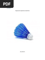 Regulamento Especifico de Badminton