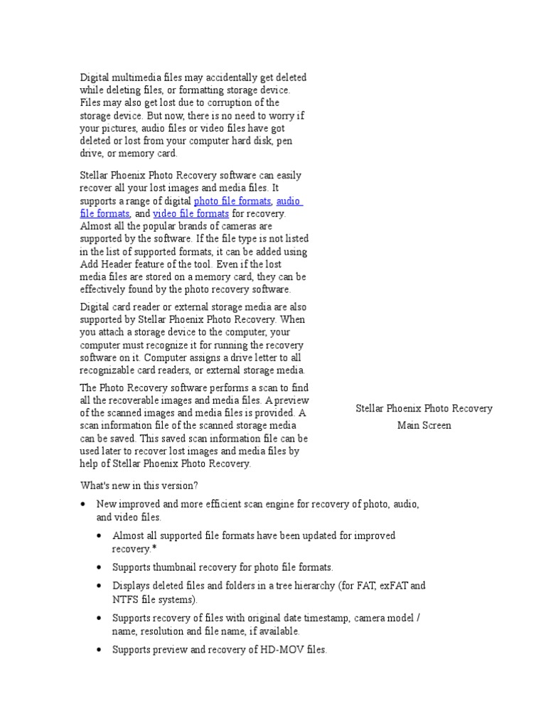 Photo File Formats Audio File Formats Video File Formats | PDF ...