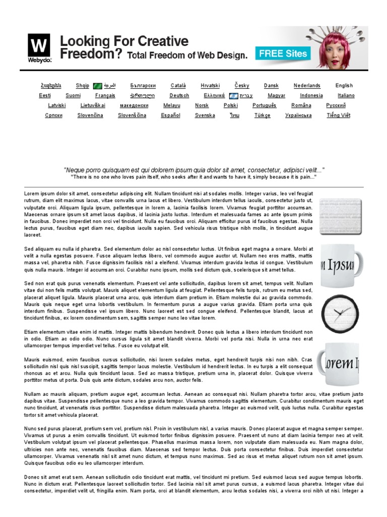 Multilingual Placeholder Text Guide | PDF