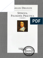 Gilles Deleuze - Spinoza, Filosofia Practica