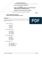 BAC2014 Limba Engleza Audio Text Model Subiect