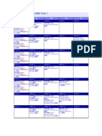 Quantitative Finance MSC Term 1: Mon Tue Wed Thu Fri