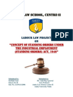 Amity Law School, Centre-Ii: LABOUR LAW Project On