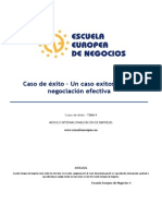 Caso de Éxito - Un Caso Exitoso en La Negociación Efectiva