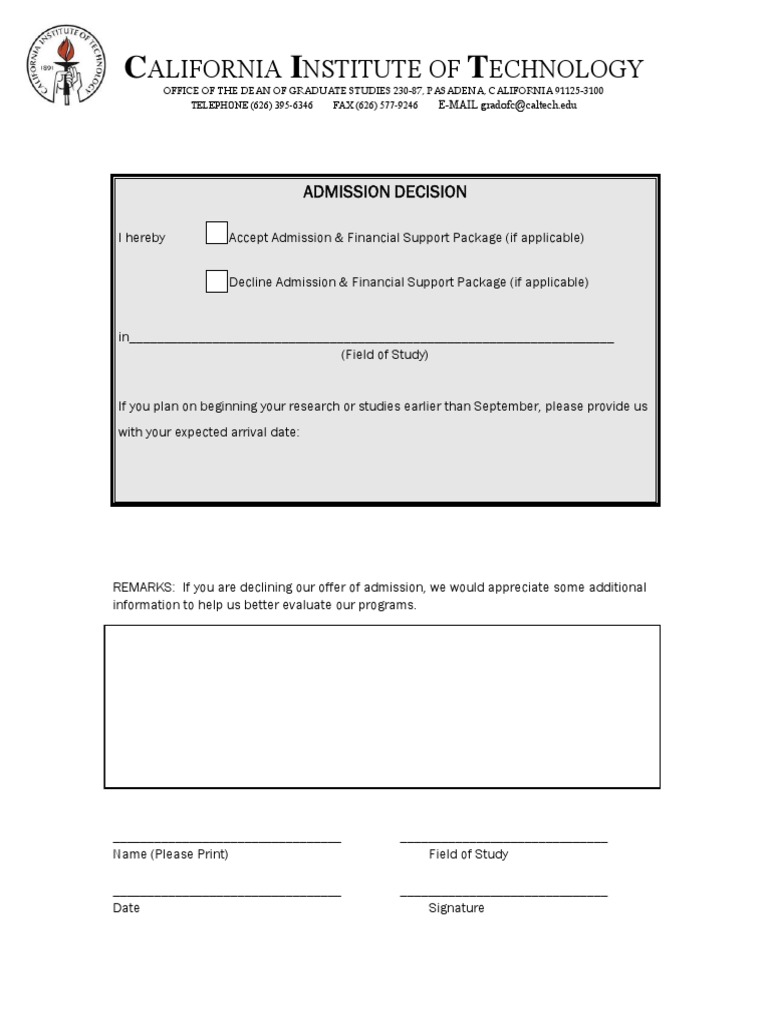 Accept or Decline Form | PDF | Career & Growth | Business