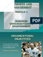 Unit 1.7 - Organizational Objectives