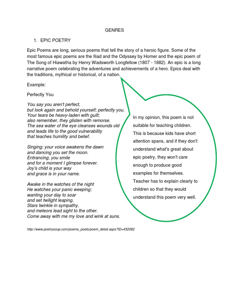 Tutorial 1 Rhyme Epic Poetry