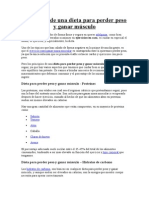 Principios de Una Dieta para Perder Peso y Ganar Músculo