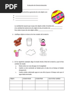 Evaluación de Ciencias Naturales