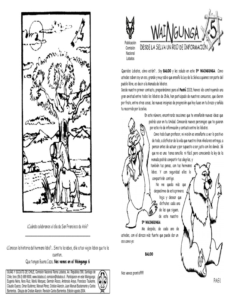Waingunga 5 2004 | PDF | Mowgli | Lobo gris