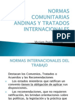 Normas Comunitarias y Tratados Internacionales