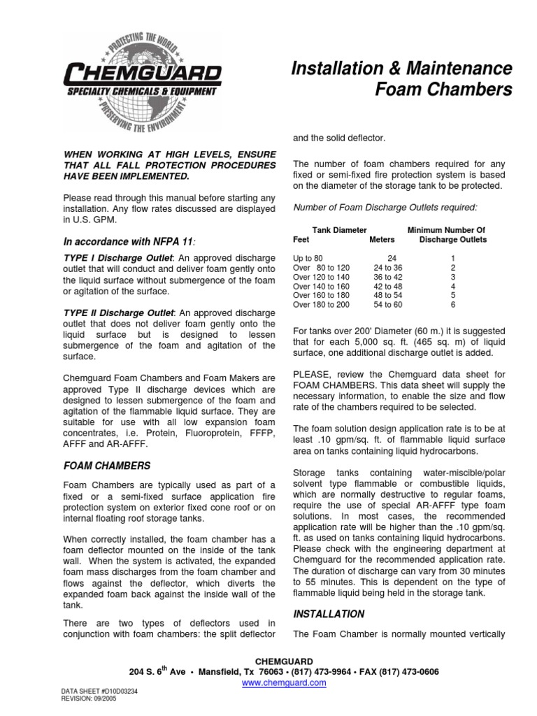 Foam Chamber Installation & Maintenance Guide | PDF | Home & Garden