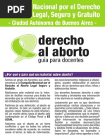 Derecho al Aborto - Guía para docentes