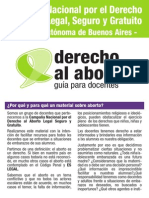 Derecho Al Aborto - Guía para Docentes