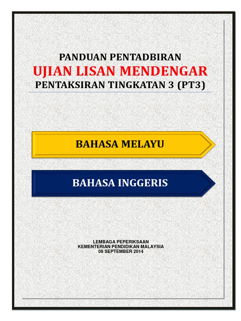 Ujian Lisan Mendengar Pt3  PDF