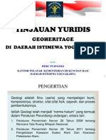 Geoheriage Oleh HERU PURNOMO, Kanwil KemenkumHAM DIY