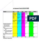 HSC Course Assessment Task Grid 2014