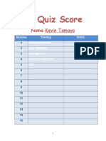 Quiz Score Form