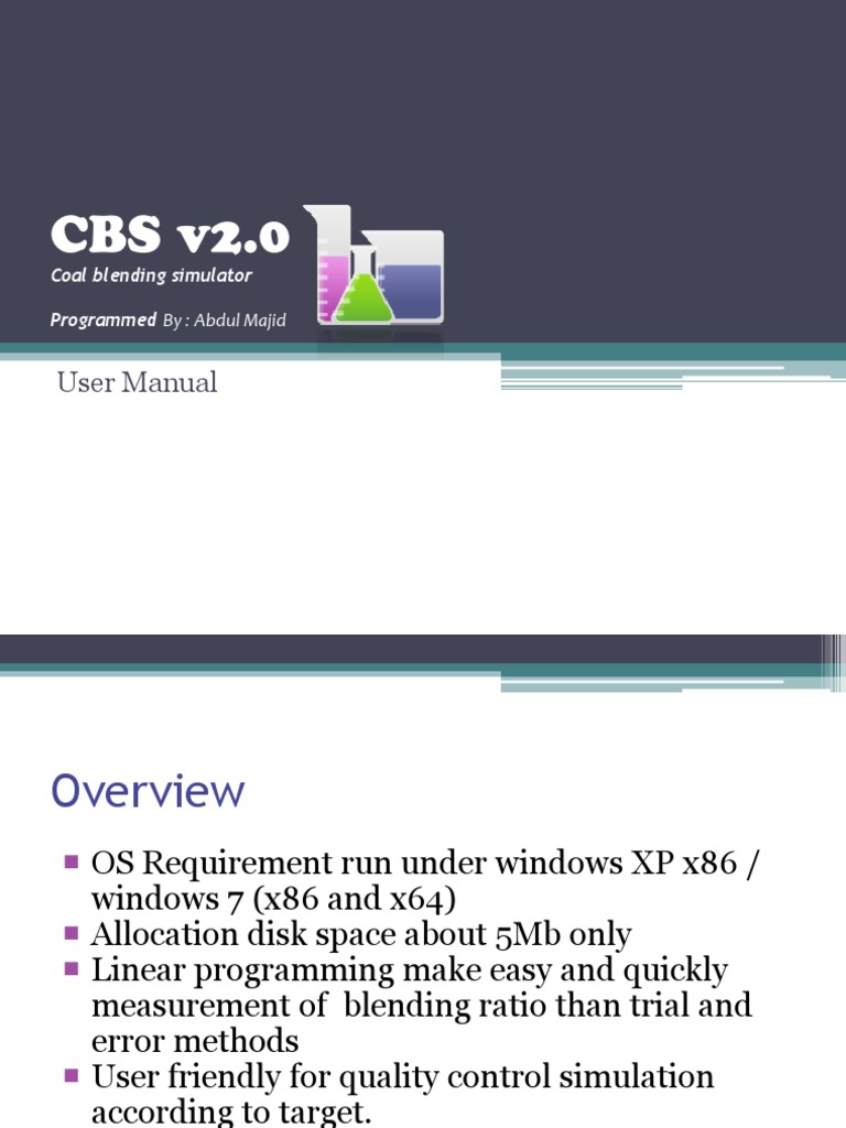 User Manual CBS v2.0 | PDF | Computers