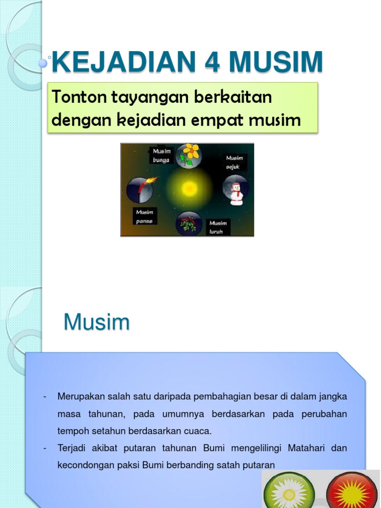 Tonton Tayangan Berkaitan Dengan Kejadian Empat Musim
