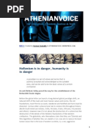 Hellenism is in Danger, Humanity is in Danger