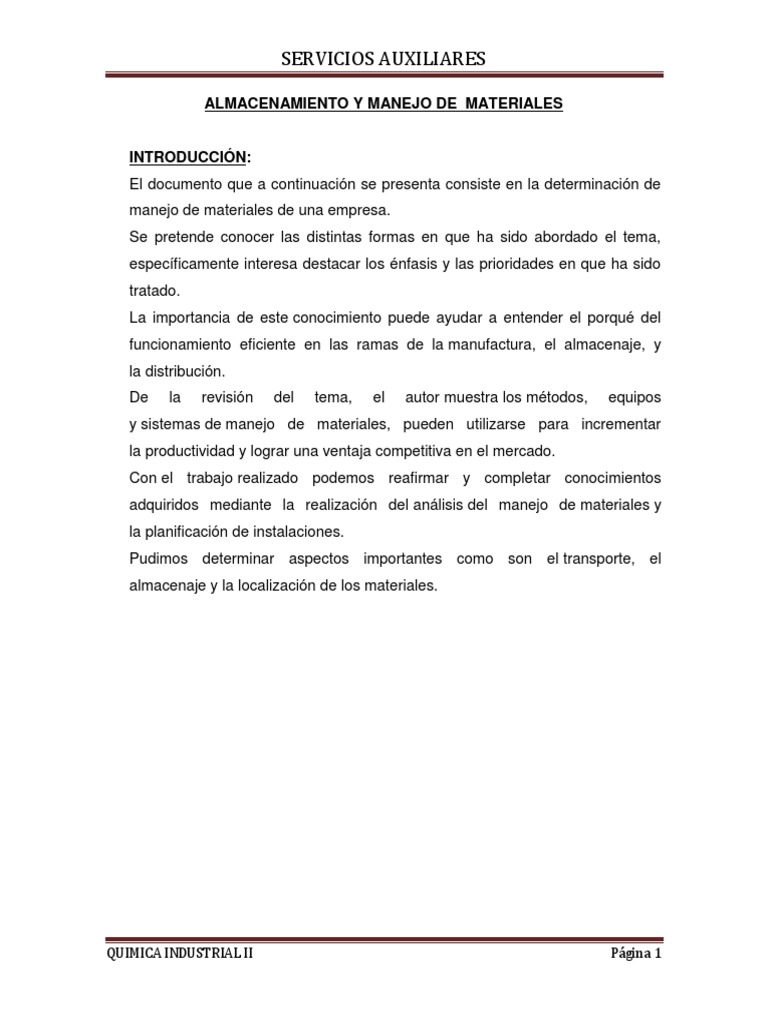Almacenamiento y Manejo de Materiales | PDF | Máquina elevadora ...