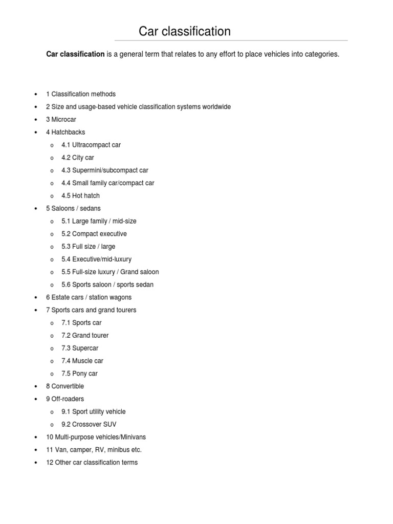 NATIONAL CAR CLASS GUIDE visual data 2