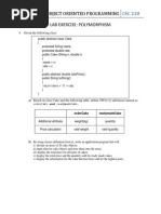 Lab Exercise JAVA (Polymorphism)