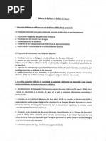 Indicaciones Del MOP Al Proyecto Código de Aguas