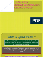 TSL 3102 Lyrical Poem