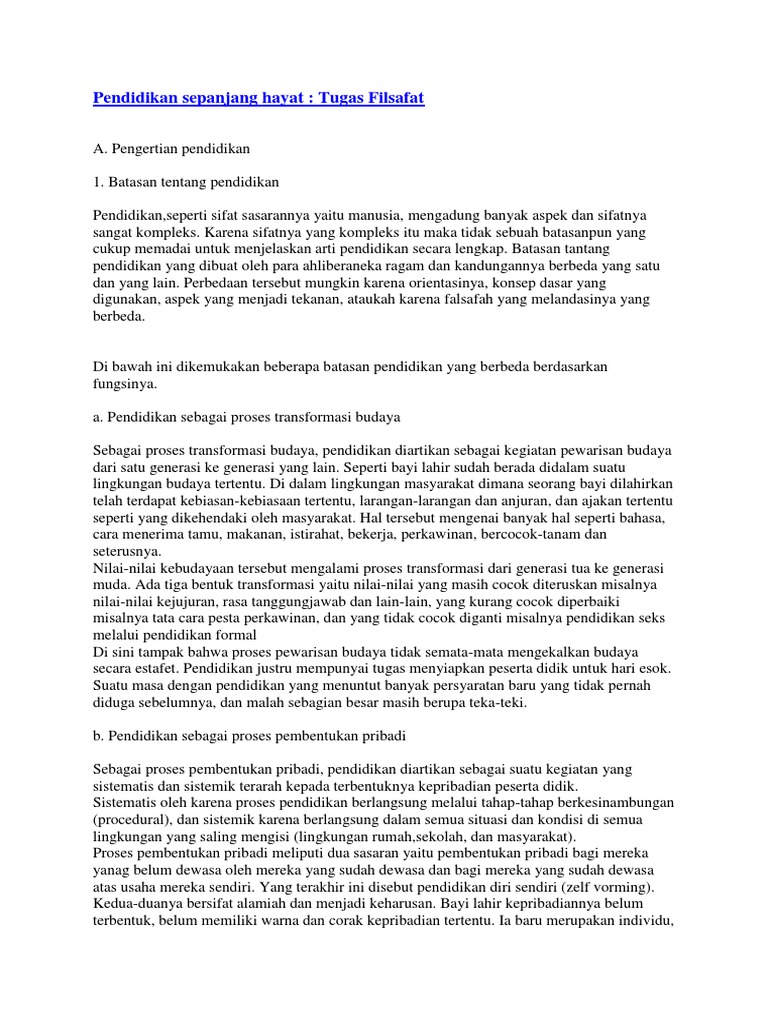 Hadits Tentang Pendidikan Sepanjang Hayat Nusagates