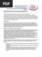 Qualitative Research Introduction