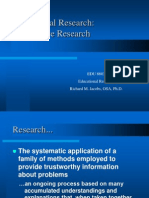 Educational Research: Descriptive Research: EDU 8603 Educational Research Richard M. Jacobs, OSA, PH.D