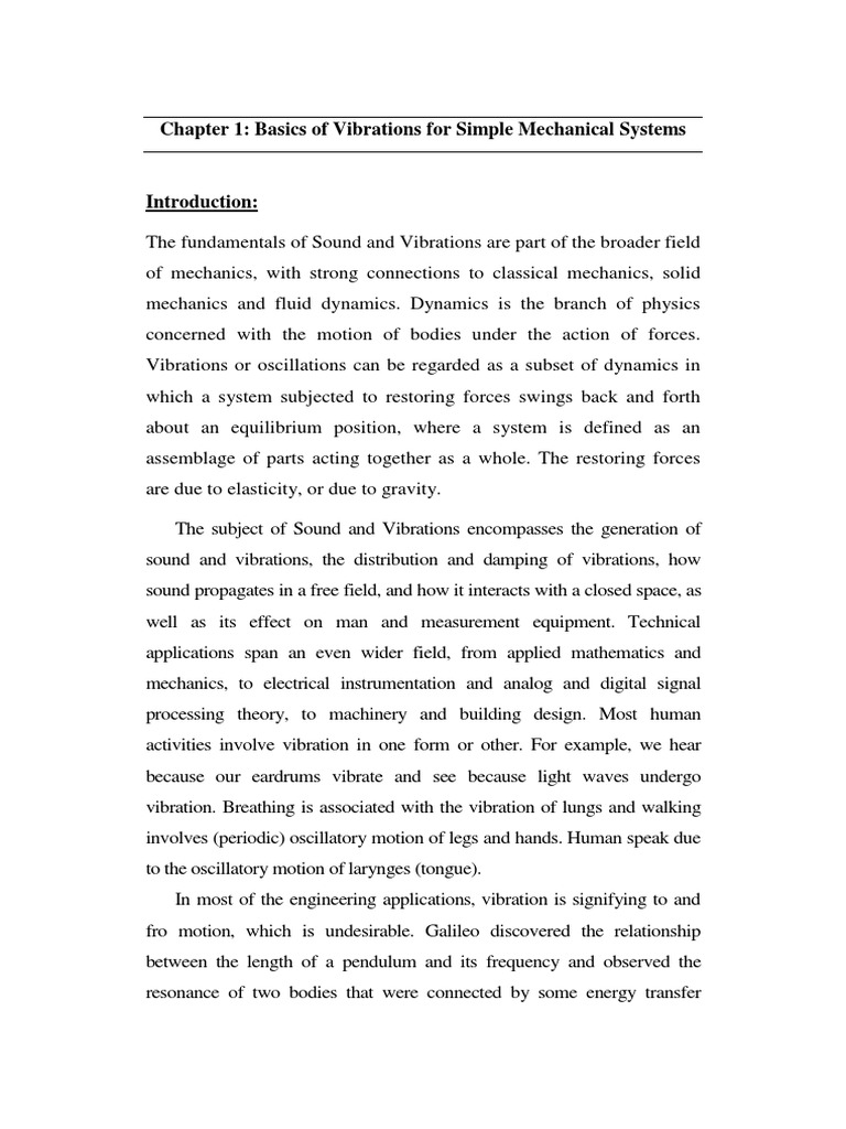 NPTEL Mechanical Engineering Vibration Control PDF