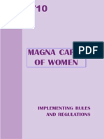 Republic Act 9710 Subj an Act Providing for the Magna Carta for Women