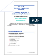 EC 14-15 Computer Organization Fall 2014 Chapter 1: Measuring & Understanding Performance