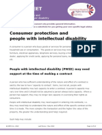 Consumer protection and people with intellectual disability