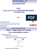 Lengéstan HUN 04 01 Csillapítatlan SDOF Rendszerek Áttekintés