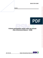 Kriteria Penempatan Rambu Udara Tak Terarah (Non Directional Beacon / NDB)