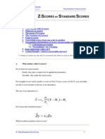 Z-SCORES or STANDARD SCORES