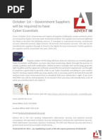 Cyber Essentials for UK Government Suppliers