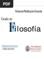 Grado en Filosofia 2014 PDFichas 0