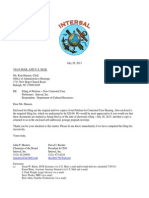 OAH Cover Letter Regarding Intersal Complaint Against NCDCR 07 26 13 PDF