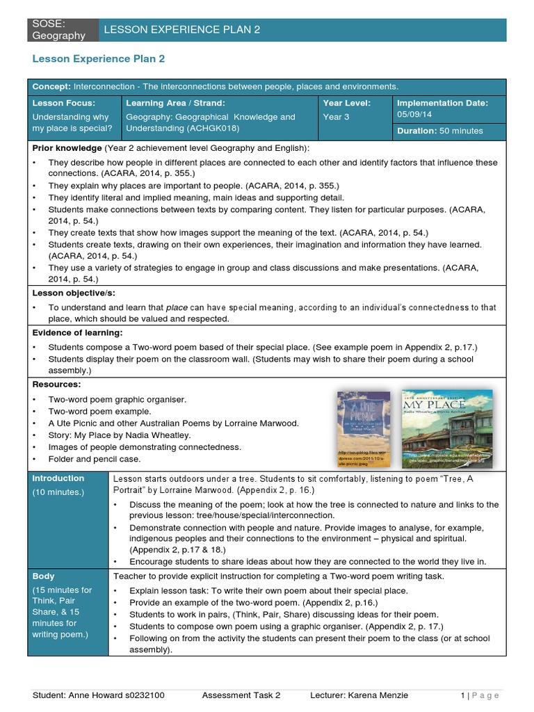 Lesson Plan 2 | PDF | Lesson Plan | Geography