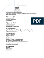 Business Plan 1.: Introductory Page
