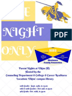 final parent night flyer