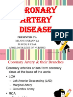 Coronary Artery Disease: Presented by