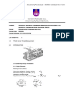 Manufacturing Processes Lab - MEM564 / LS03/Ziyadi Rev. 01-2014